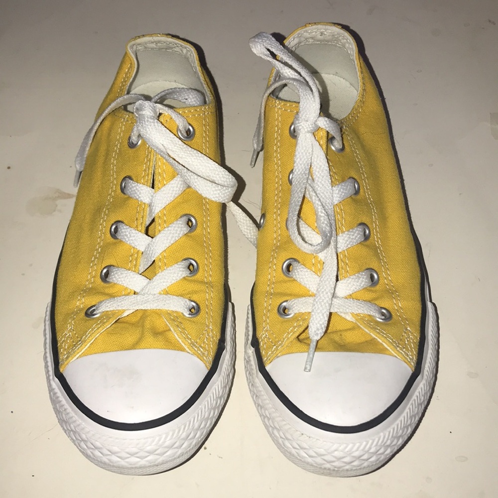 Kid’s Yellow Converse Low Top Sneakers
